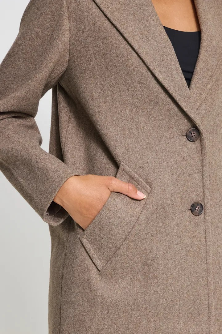 Jannet Jacket 10 - Taupe Grey Melange