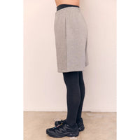 Mid Length Bermuda Shorts - Heather Grey