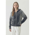 Ombre Zip Up Sweater Jacket - Grey