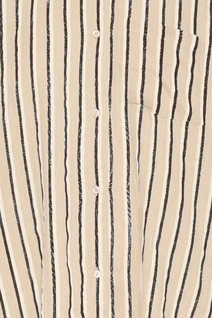 Foxa Striped Shirt - Meteorite
