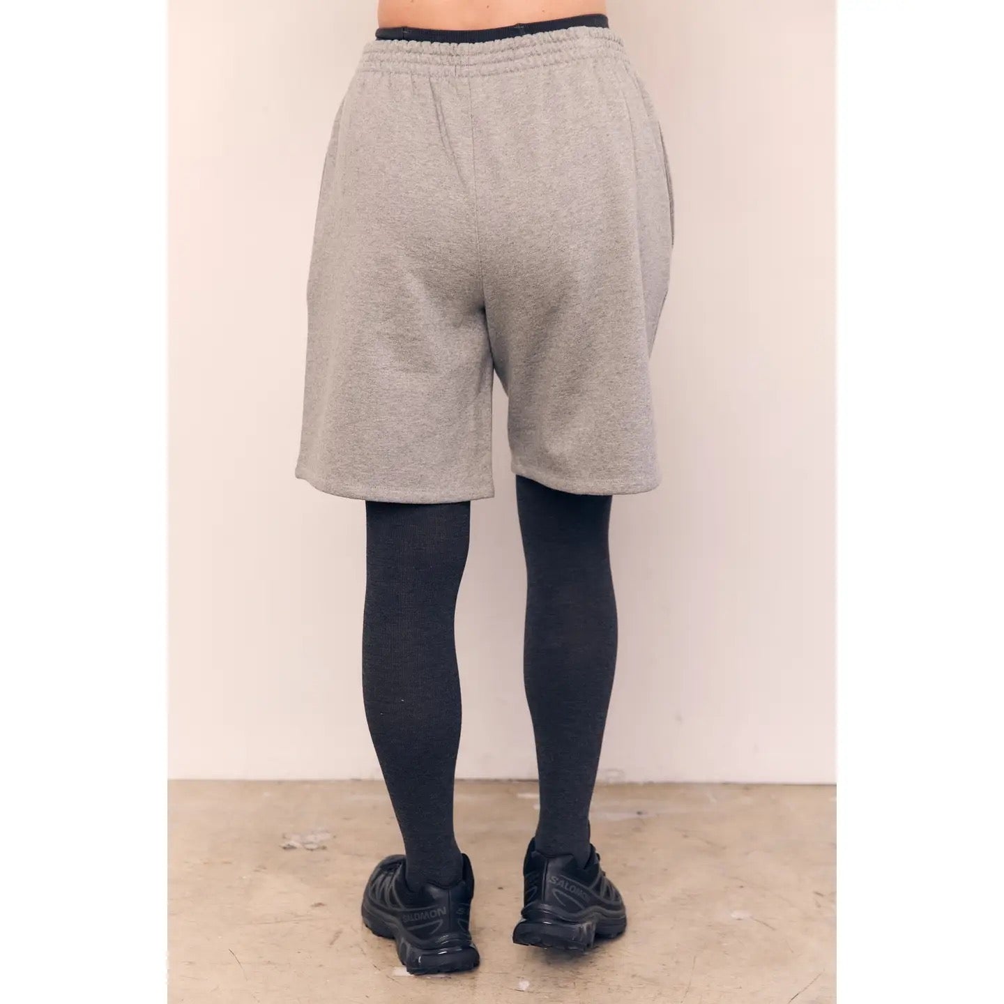 Mid Length Bermuda Shorts - Heather Grey