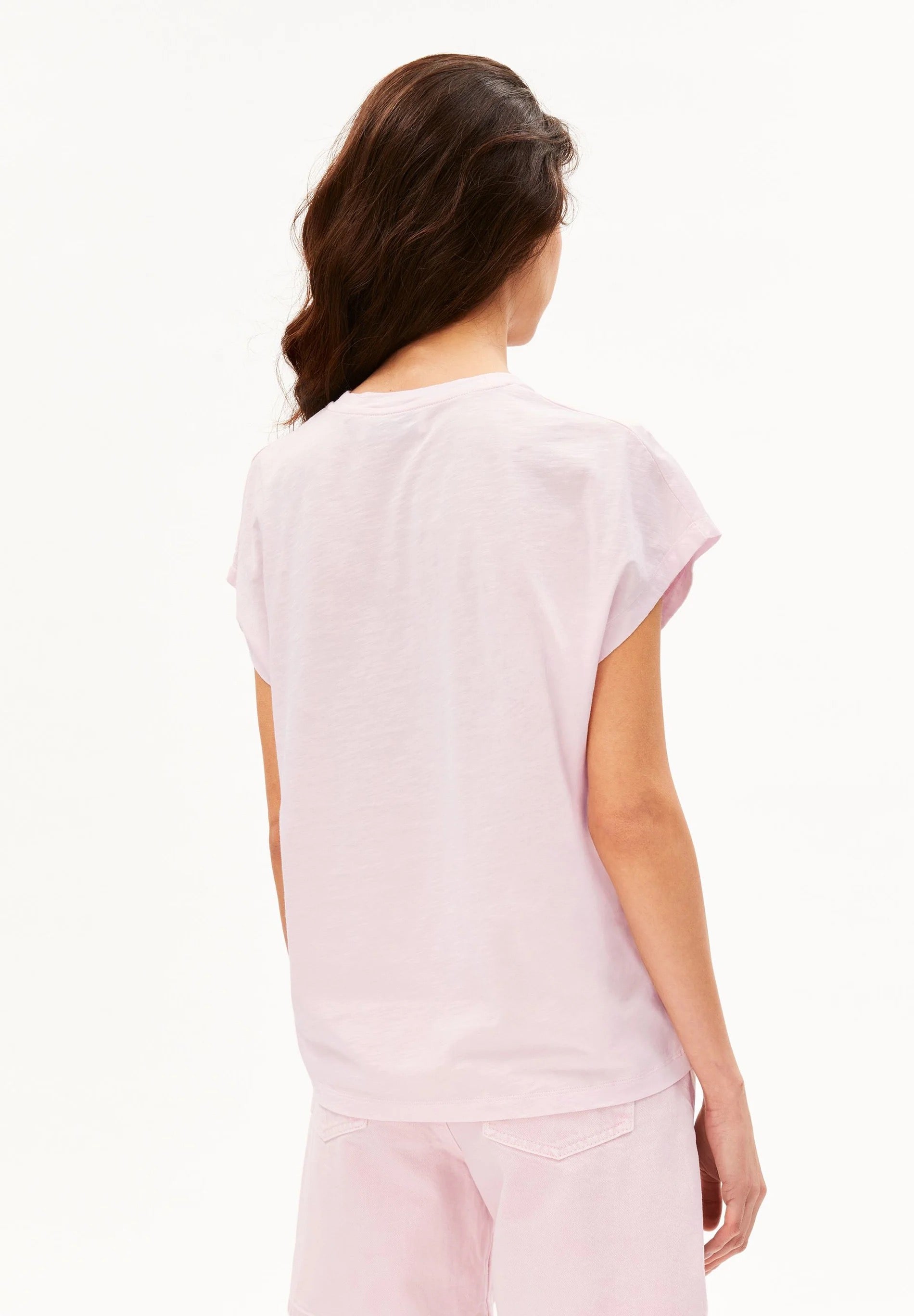Slub Jersey T Shirt - Pink Mist