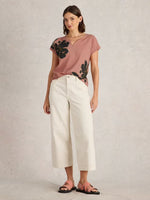 Nelly Notch Tee - Pink Print