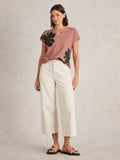 Nelly Notch Tee - Pink Print