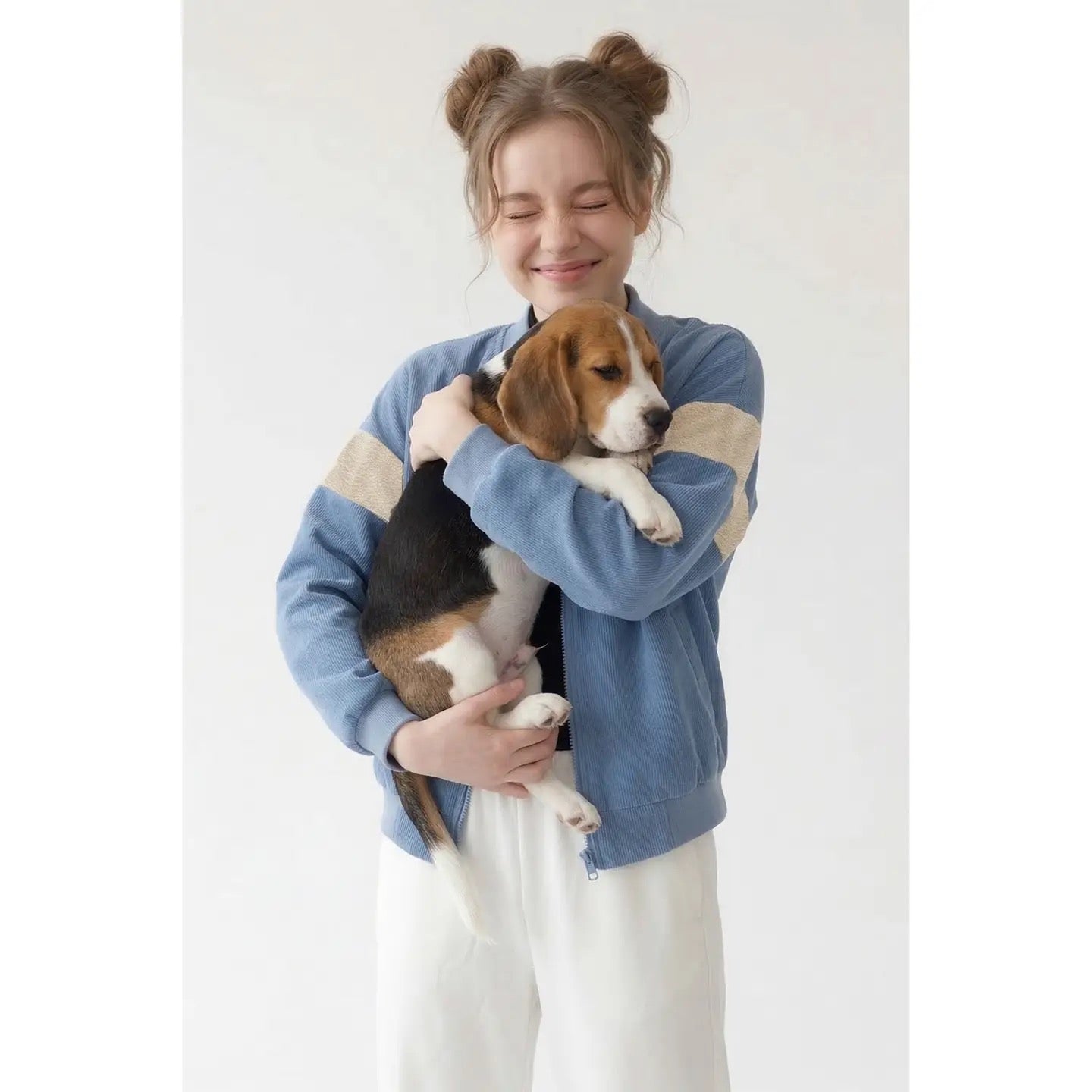 The Dog Walker Co Heritage Corduroy Jacket - Dusty Blue