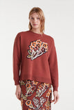 Bouquet Jumper Jacquard - Brown