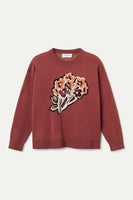 Bouquet Jumper Jacquard - Brown