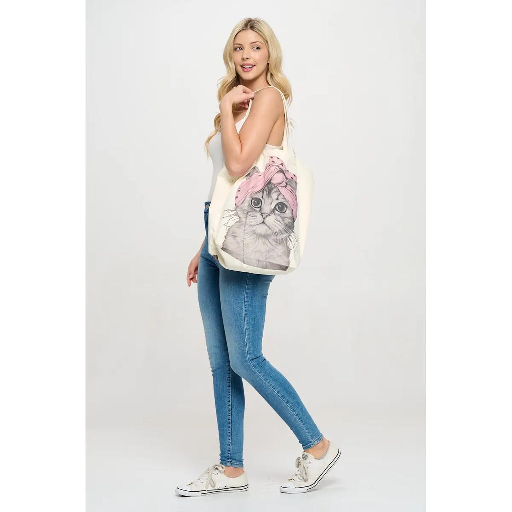 Cat Bandana Tote
