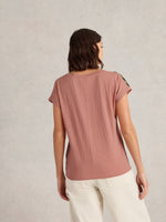 Nelly Notch Tee - Pink Print