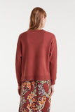 Bouquet Jumper Jacquard - Brown