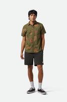 Charter Print Short Sleeve Woven - Ivy Green/Painterly Floral
