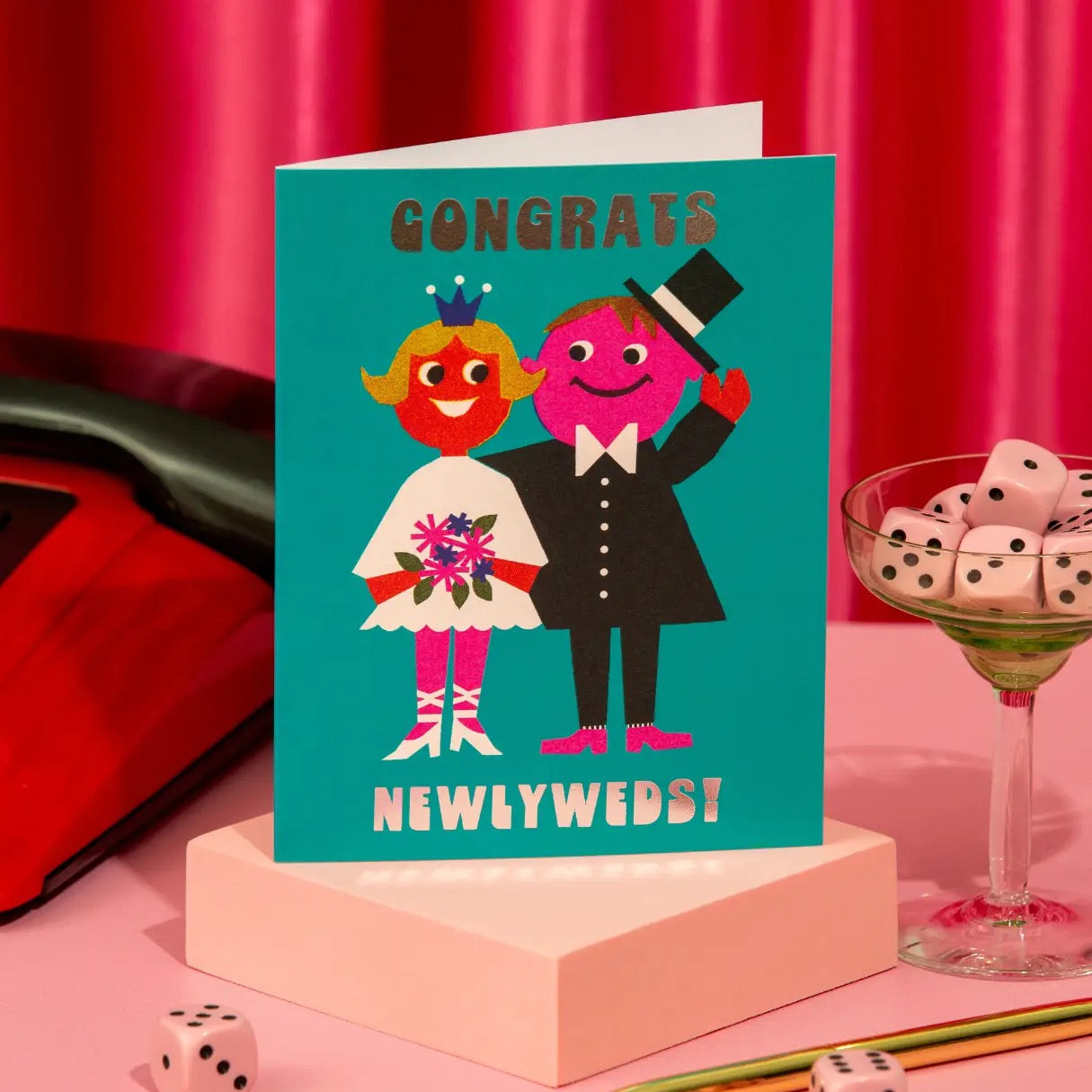 Congrats Newlyweds Greeting Card