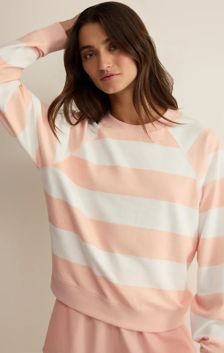 Saldana Striped Sweatshirt - Bellini