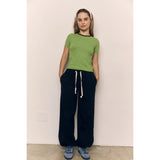 Organic Cotton Terry Wide Jogger Pants AAD501