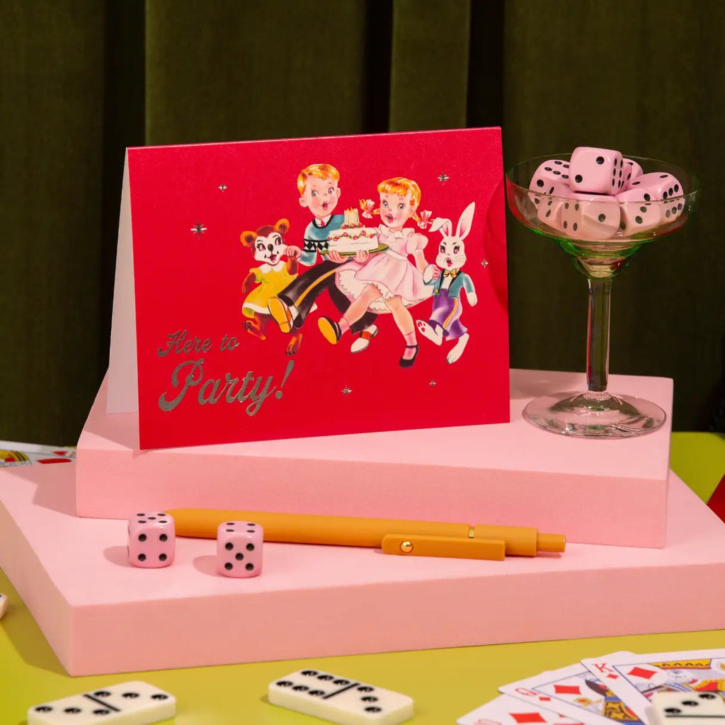 Here to Party Greeting Card
