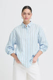 Samia Shirt - Powder Blue Stripe