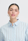 Samia Shirt - Powder Blue Stripe