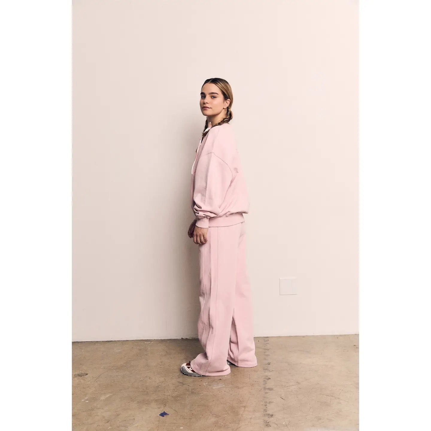 Organic Cotton Terry Oversized Seam Detail Sweatshirt AAD108