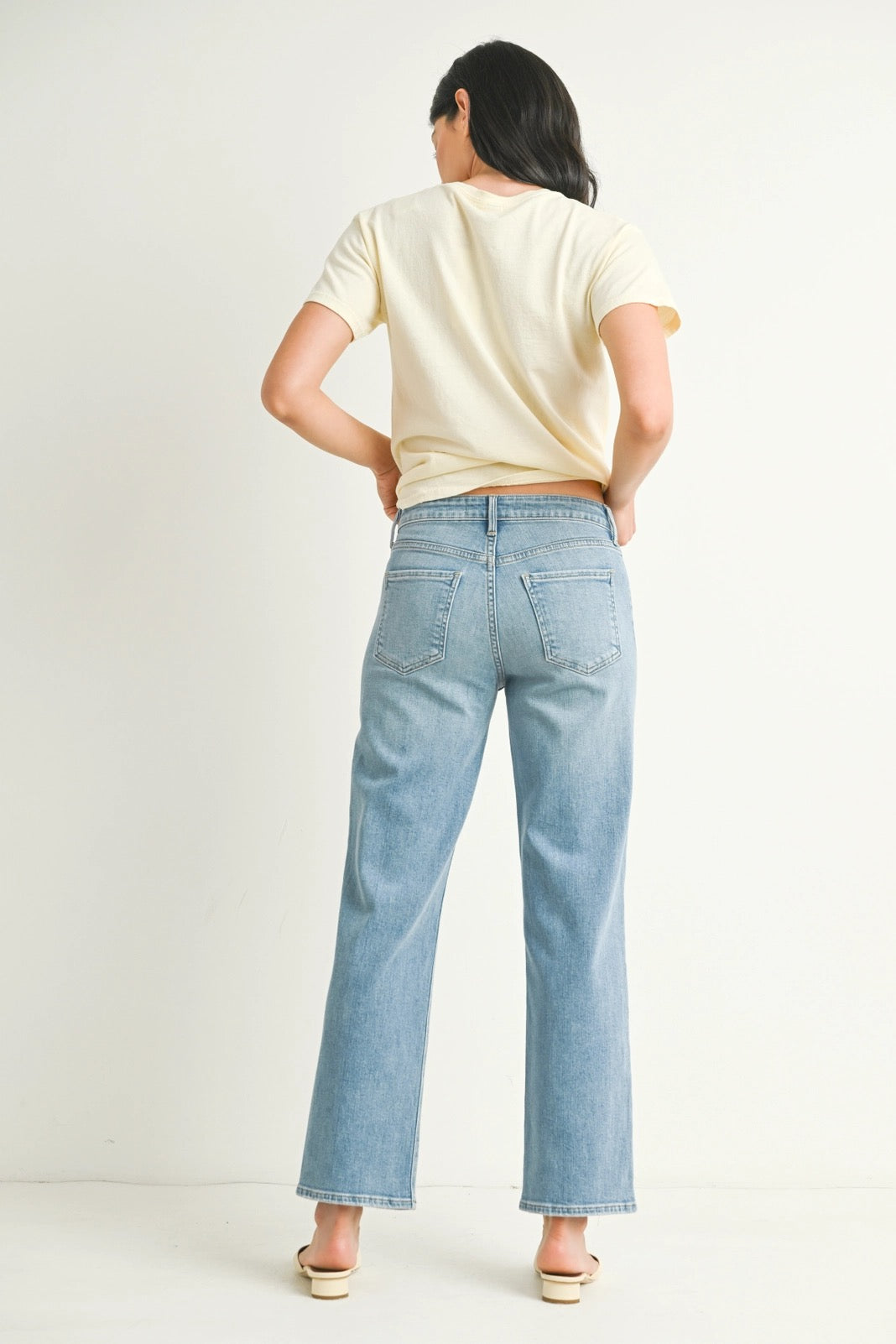 Stretchy Straight - Light  Denim