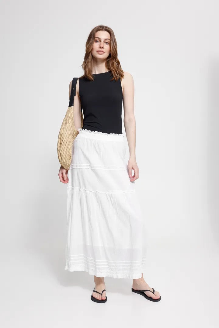 Voilana Skirt - Cloud Dancer