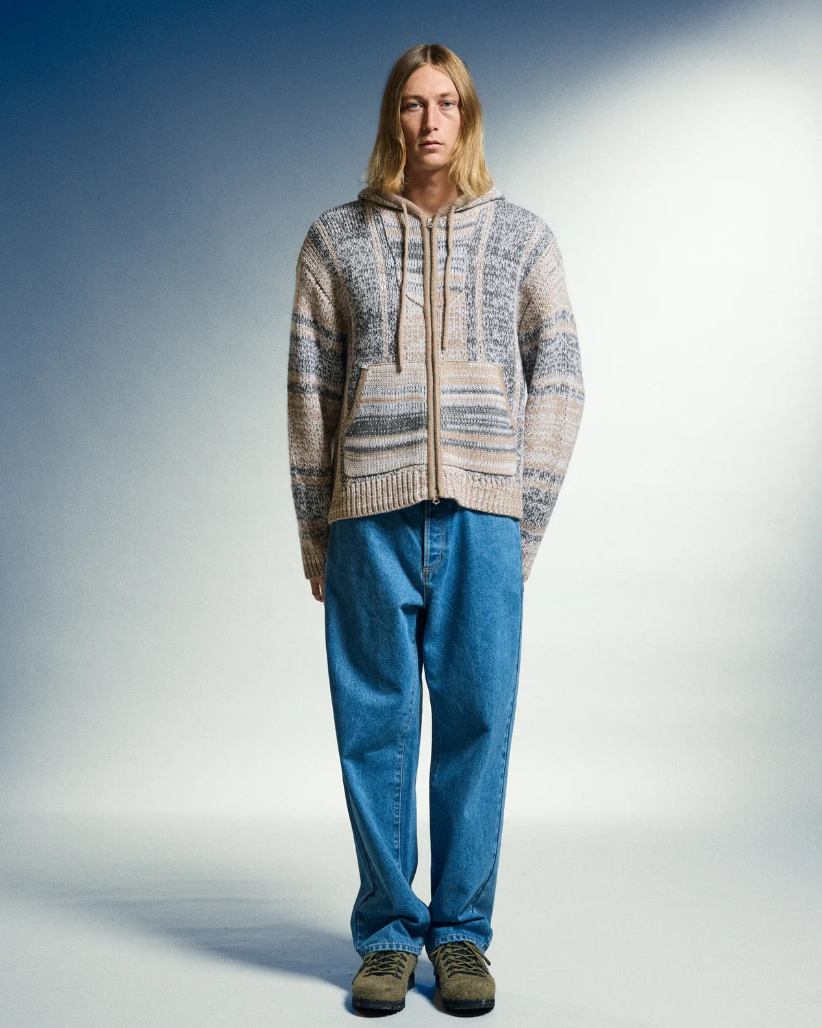 Zip Up Baja Sweater