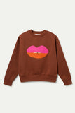 Lips Sweatshirt - Red Multi