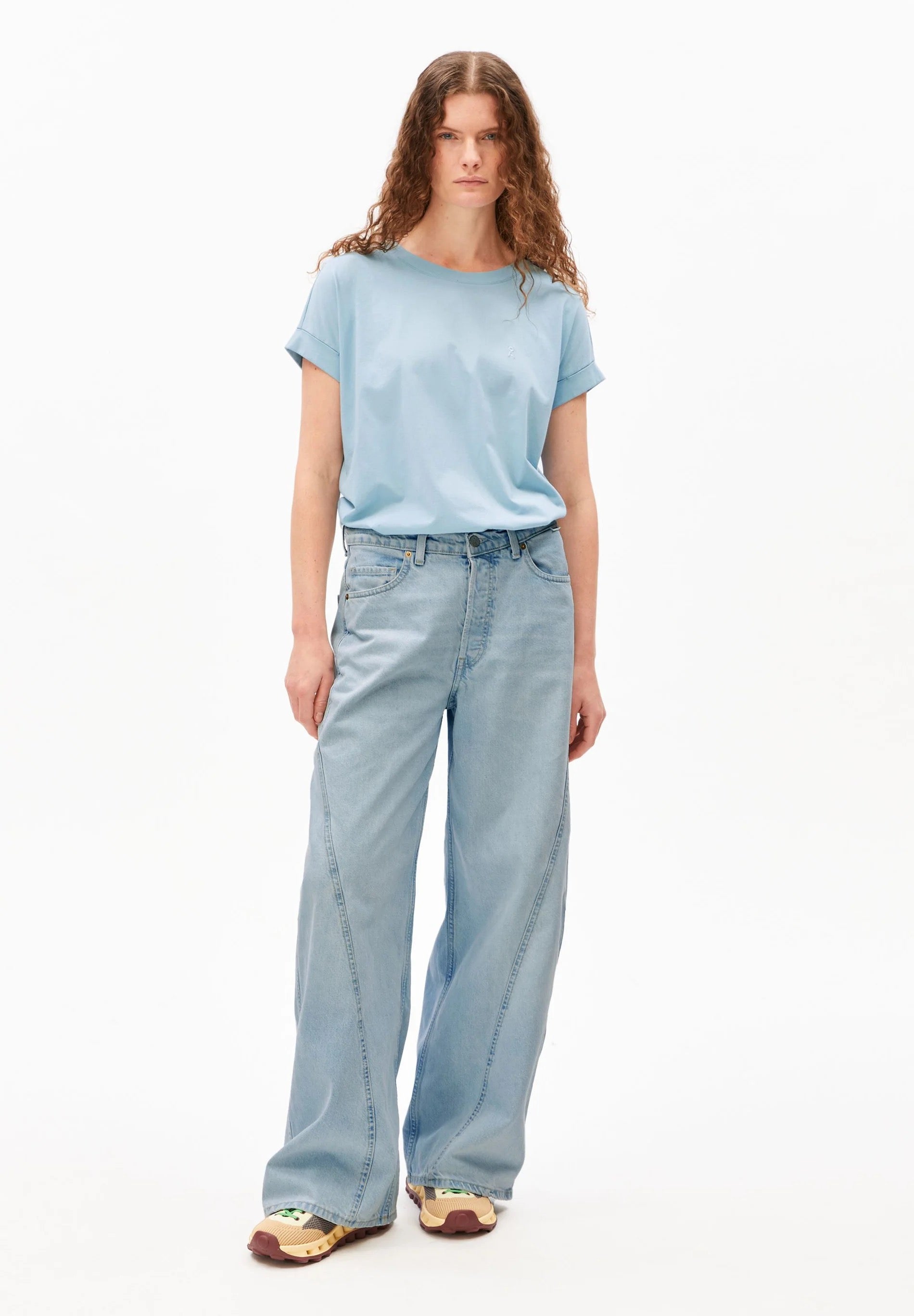 Idaara Organic Cotton T Shirt - Blue Glow