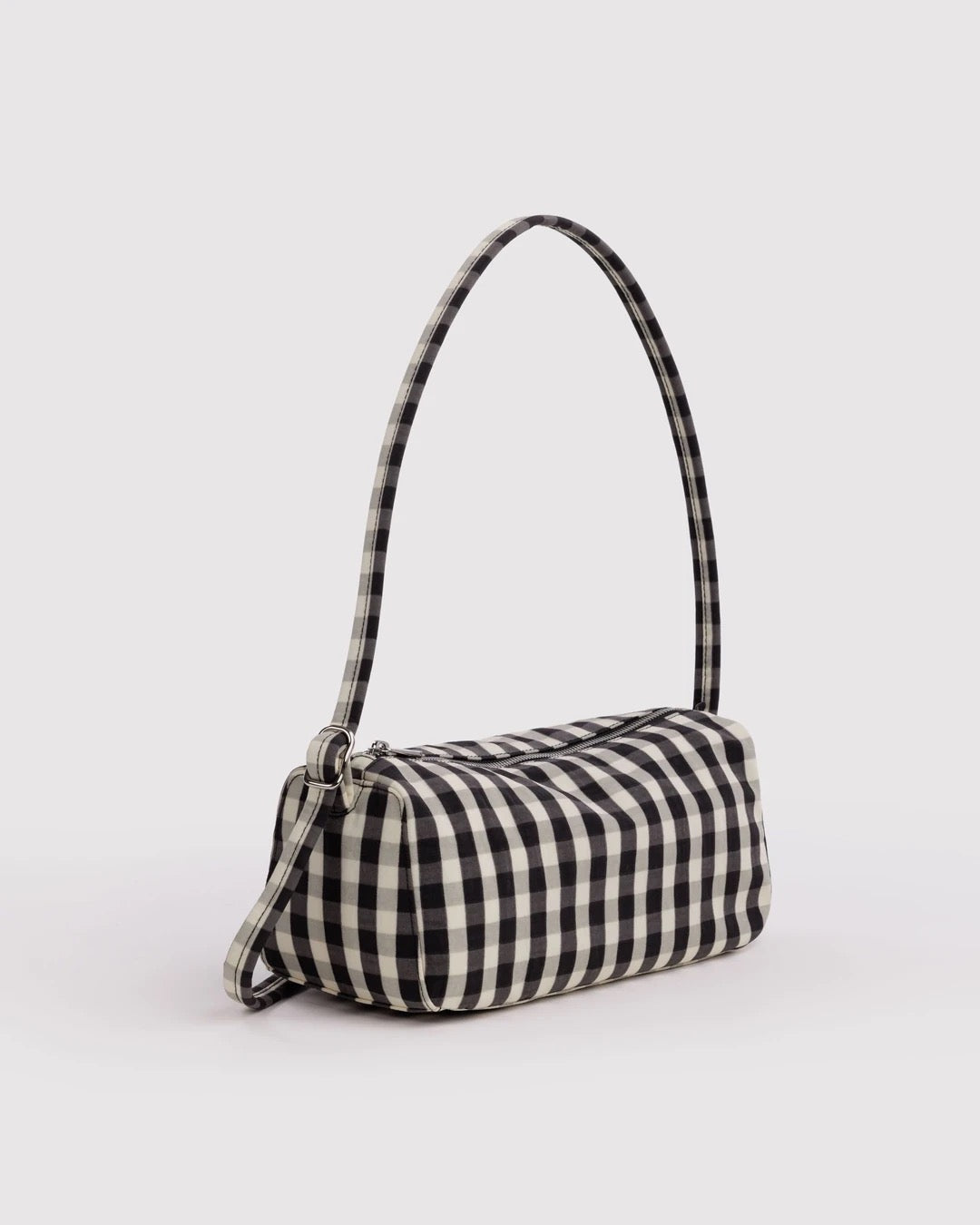 Nylon Loaf Bag - Black & Cream Gingham