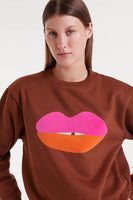 Lips Sweatshirt - Red Multi