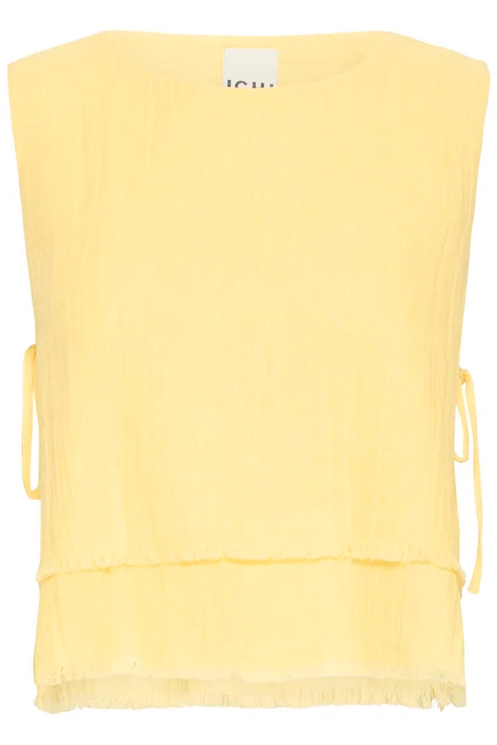 Foxa Sleeveless Top - Mellow Yellow