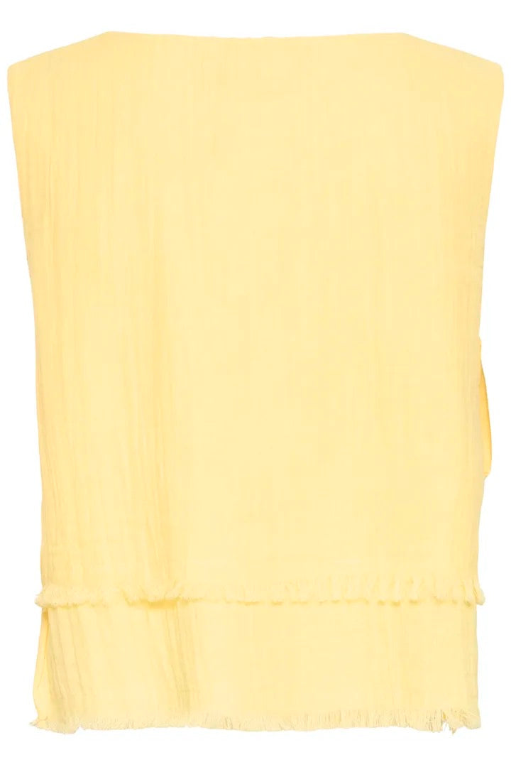 Foxa Sleeveless Top - Mellow Yellow