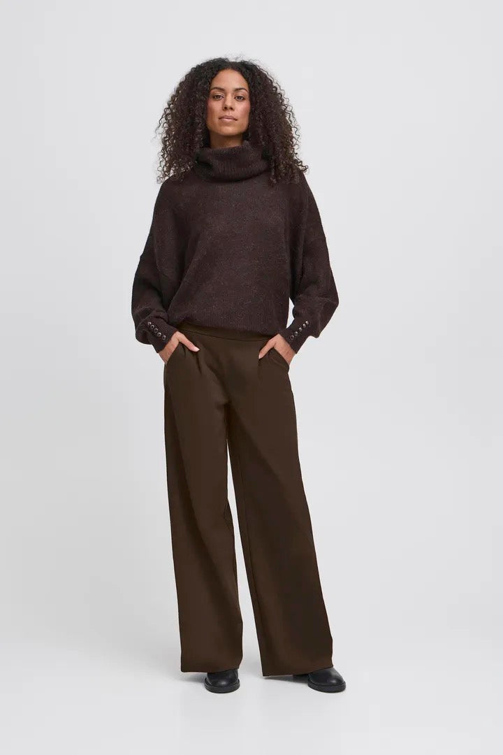 Kate Sus Long Wide Pant 2 - Chocolate Torte