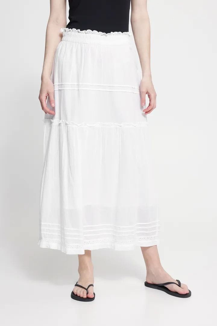 Voilana Skirt - Cloud Dancer