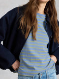 Kat Stripe Tee - Blue Multi