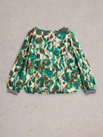 Angie Top - Green Print