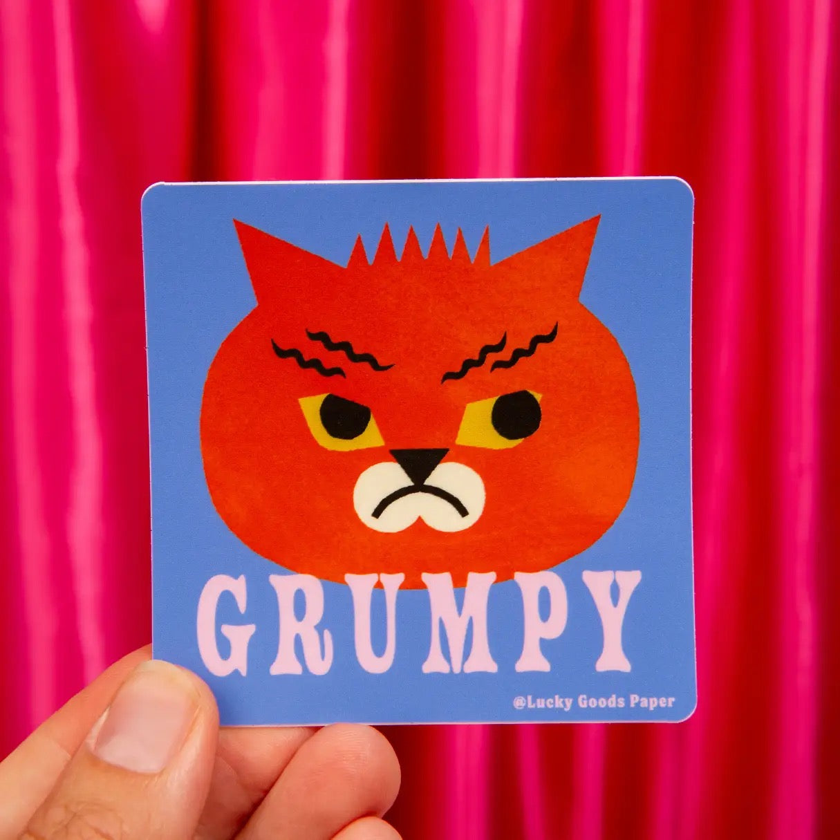 Grumpy Cat Matte Vinyl Sticker
