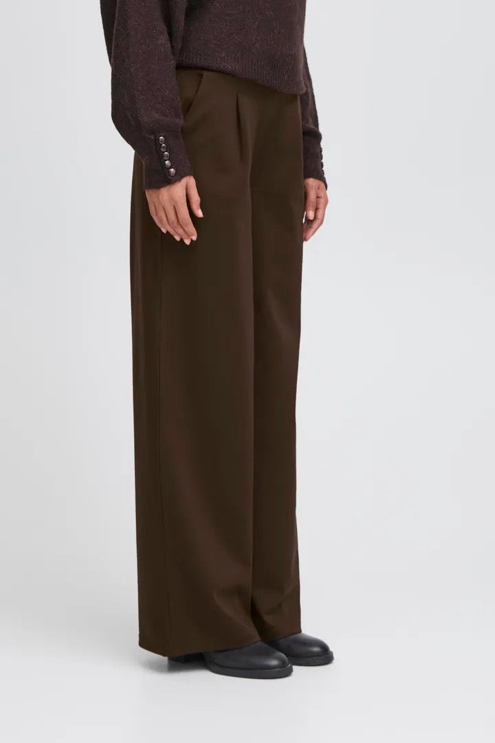 Kate Sus Long Wide Pant 2 - Chocolate Torte