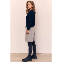 Round Neck Classic Cable Knit Cardigan AAB578