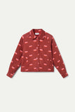 Lips Corduroy Jacket - Red Multi