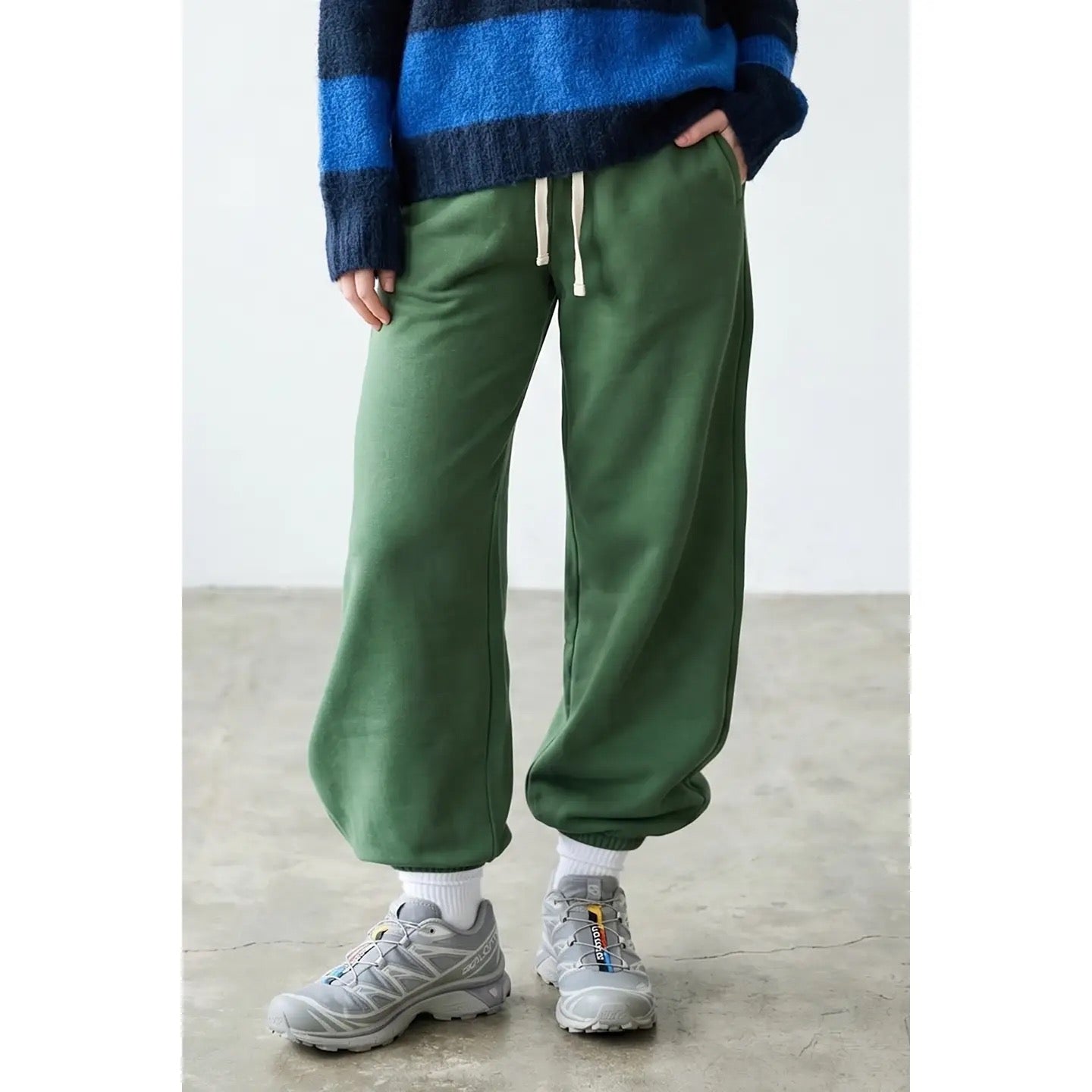 Pre-Shrunk Cotton Terry Wide Joggers