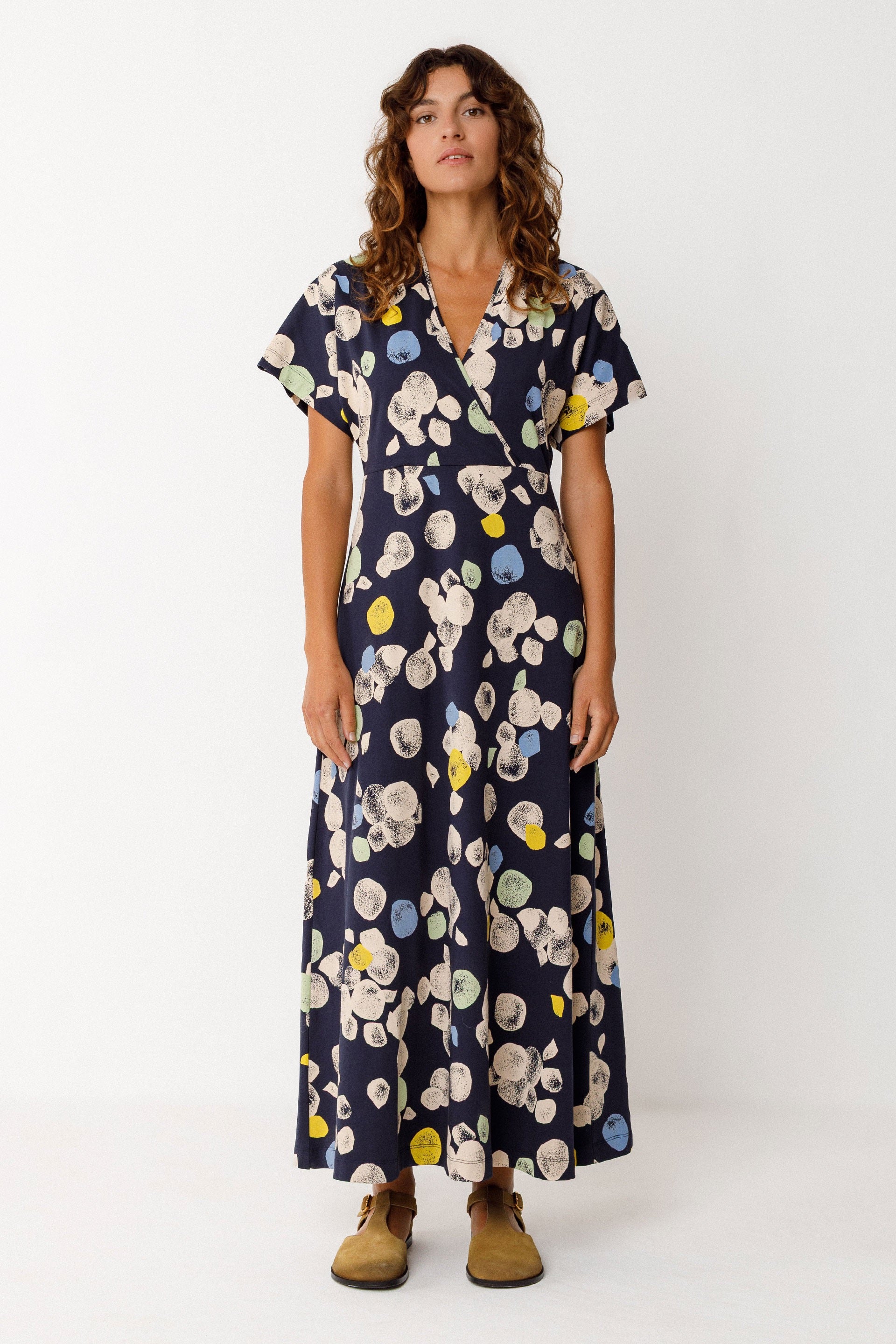Liere GOTS Dress - Multi Off White