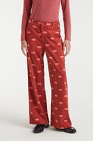 Lips Trousers - Red Multi