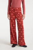 Lips Trousers - Red Multi