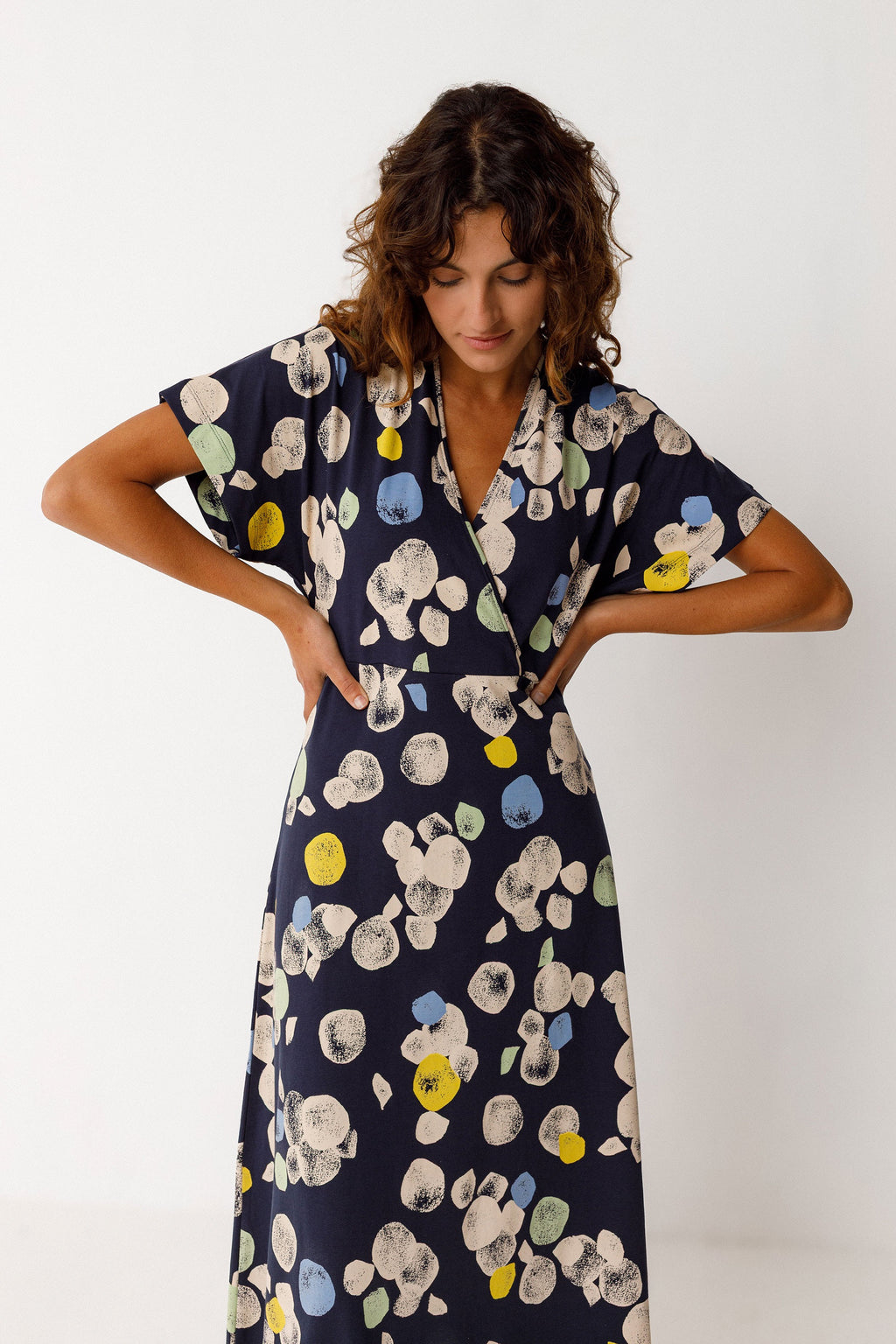 Liere GOTS Dress - Multi Off White
