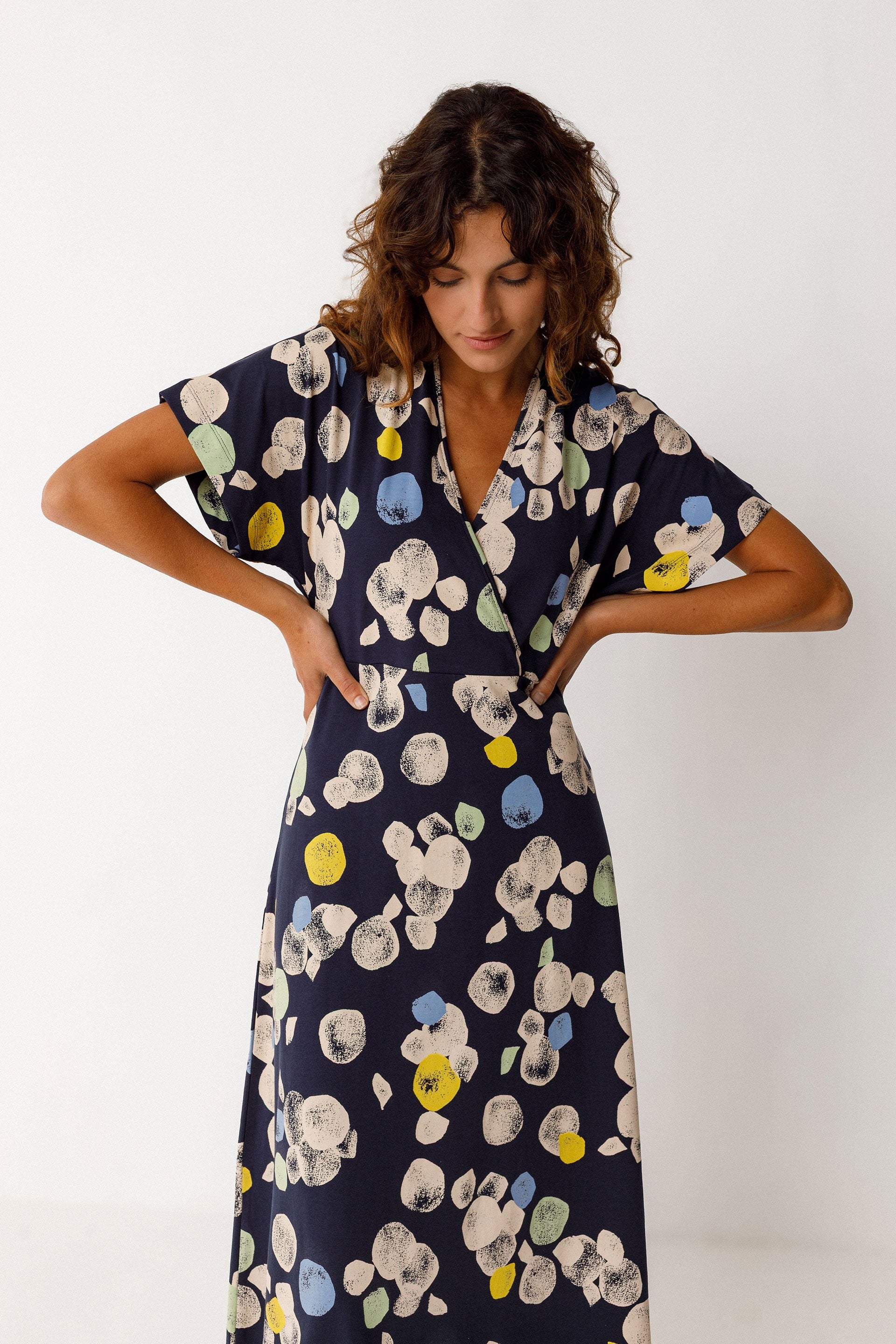 Liere GOTS Dress - Multi Off White