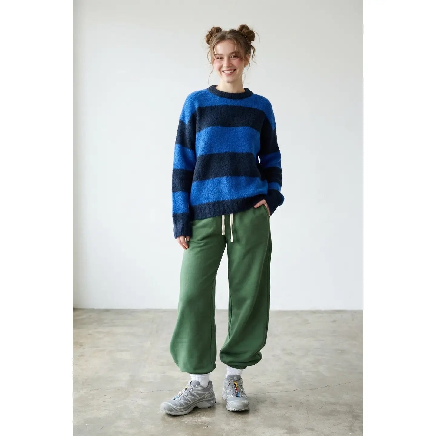 Pre-Shrunk Cotton Terry Wide Joggers
