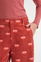 Lips Trousers - Red Multi