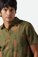 Charter Print Short Sleeve Woven - Ivy Green/Painterly Floral