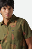 Charter Print Short Sleeve Woven - Ivy Green/Painterly Floral