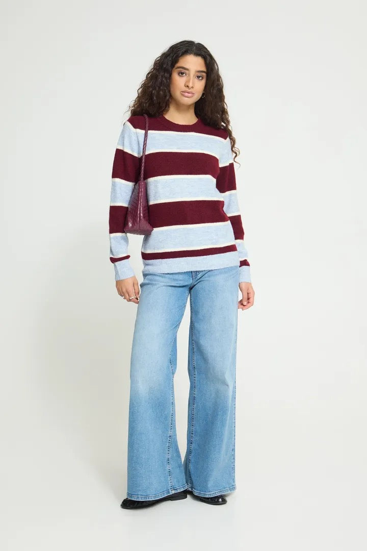 Edeen Pullover - Rhododendron/Blue